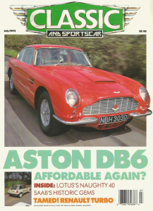 CLASSIC & SPORTSCAR 1992 JULY - DB6, RENAULT TURBO, ITALIA, LIMOS
